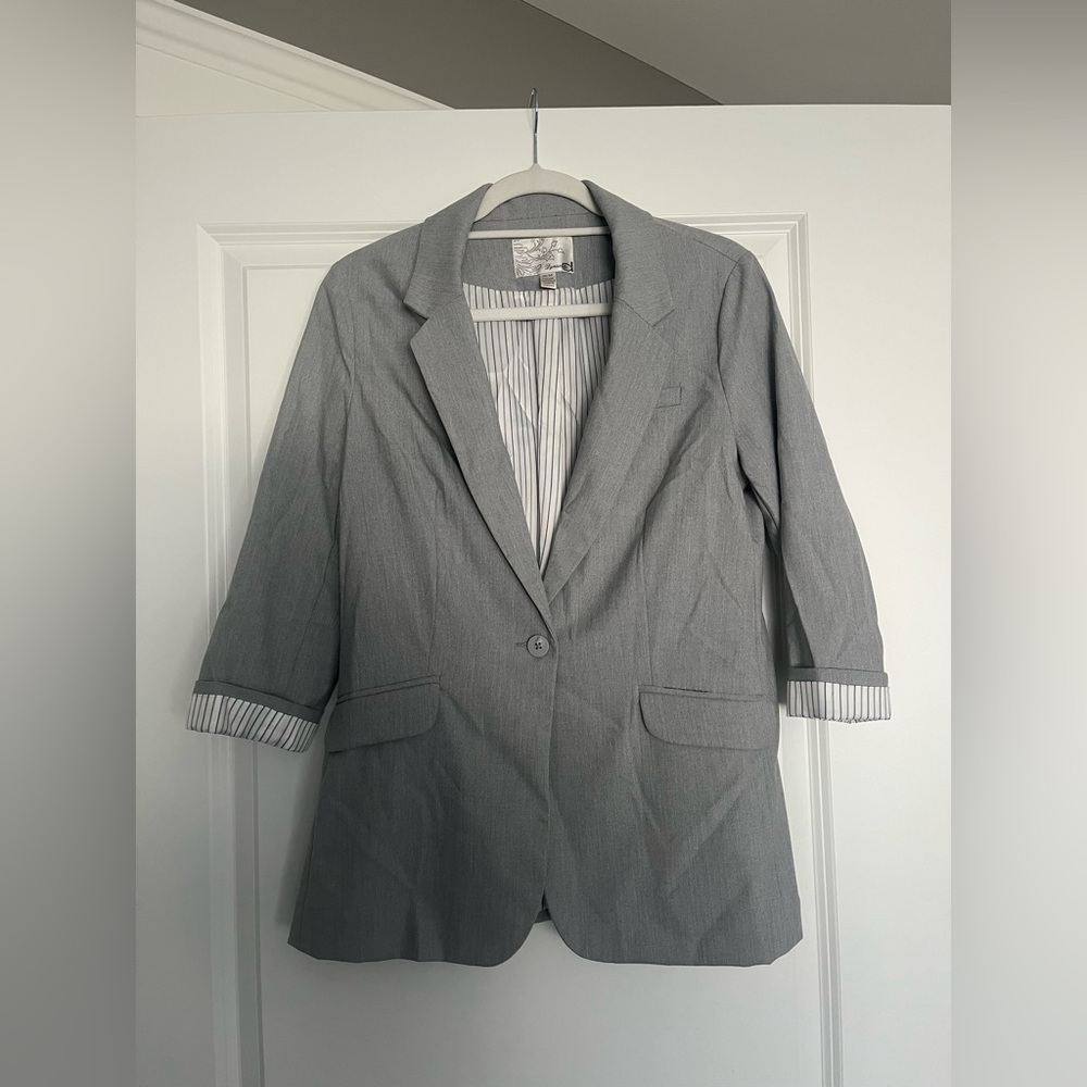 Dynamite Grey Women's Blazer Jacket Size M